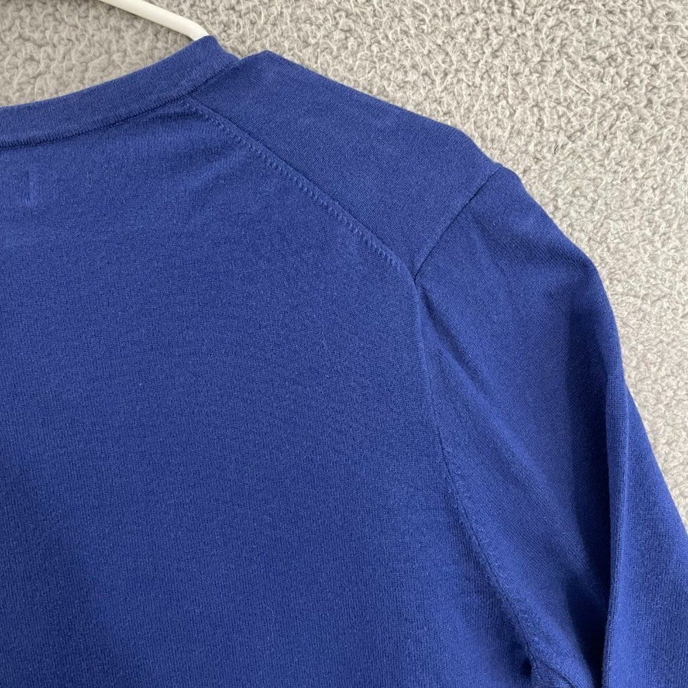 JF J.Ferrar Sweater Men M Blue Casual Pullover V-Neck - Picture 6 of 10